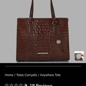 Elegant Brown Crocodile Pattern Tote